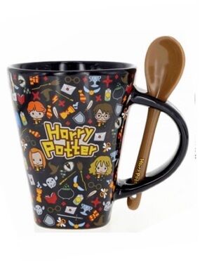 J. K. Rowling Harry Potter Mug 10oz With Spoon Coffee Cup Butterbeer Mug